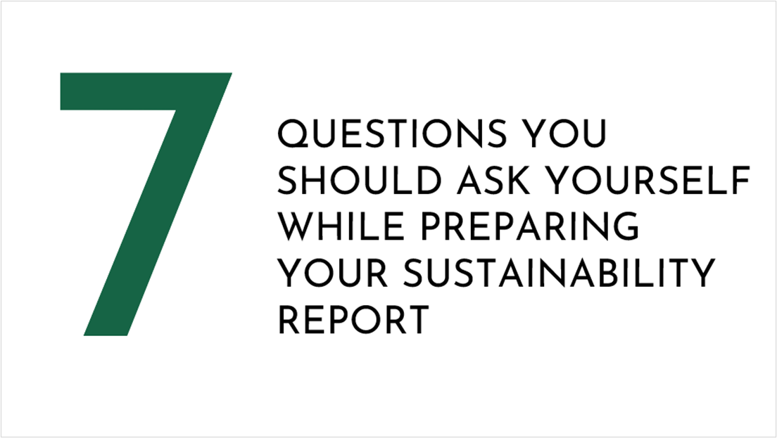 7 Questions you should ask yourself while preparing your Sustainability Report